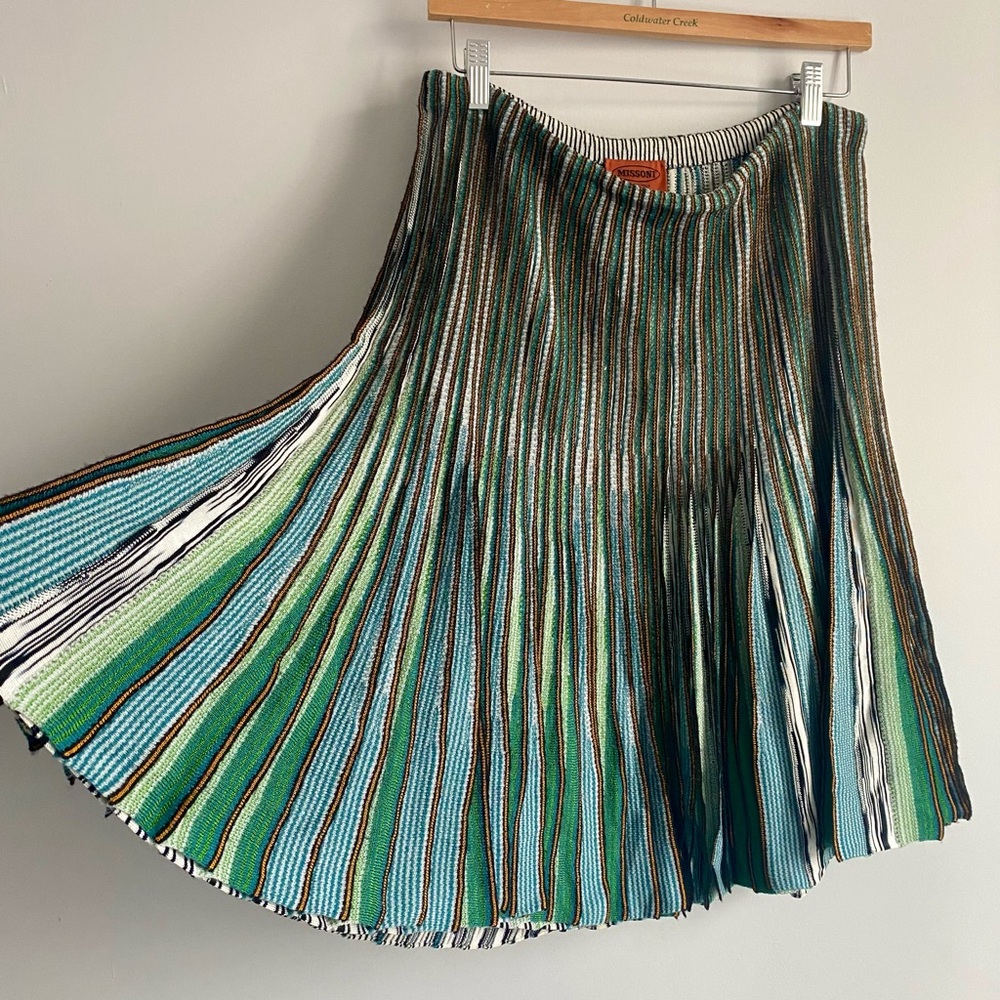 SOLD 🔴 Missoni Pleated Knit Skirt